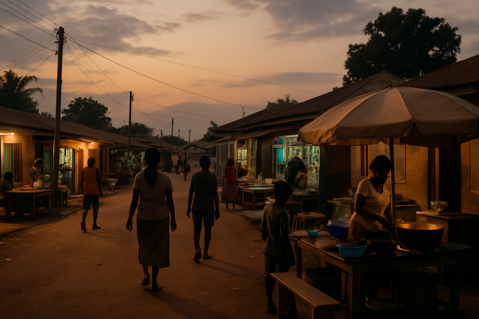 Evening activity in Wenchi in Ghana’s Bono Region