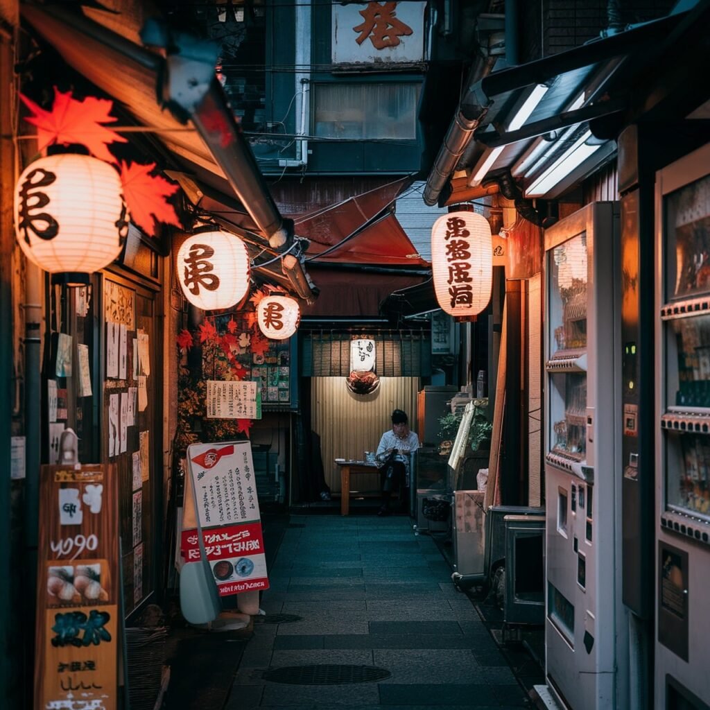 japan, alley, lanterns, nature, kyoto, street, city, travel, buildings, architecture, osaka, landscape, japanese