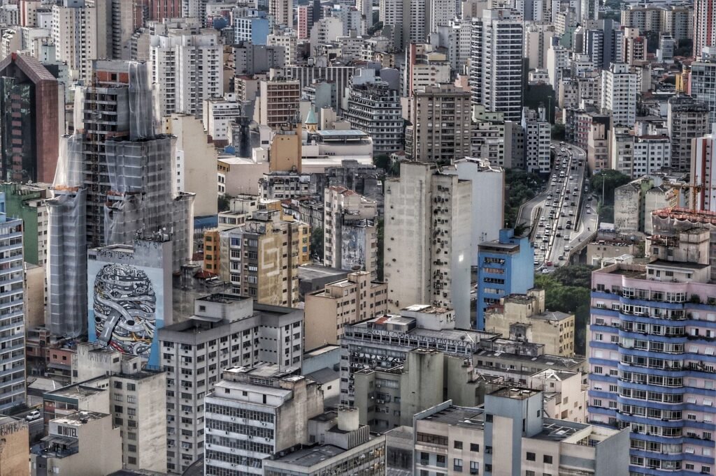 architecture, buildings, infrastructure, tower, skyscraper, city, urban, skyline, rooftop
