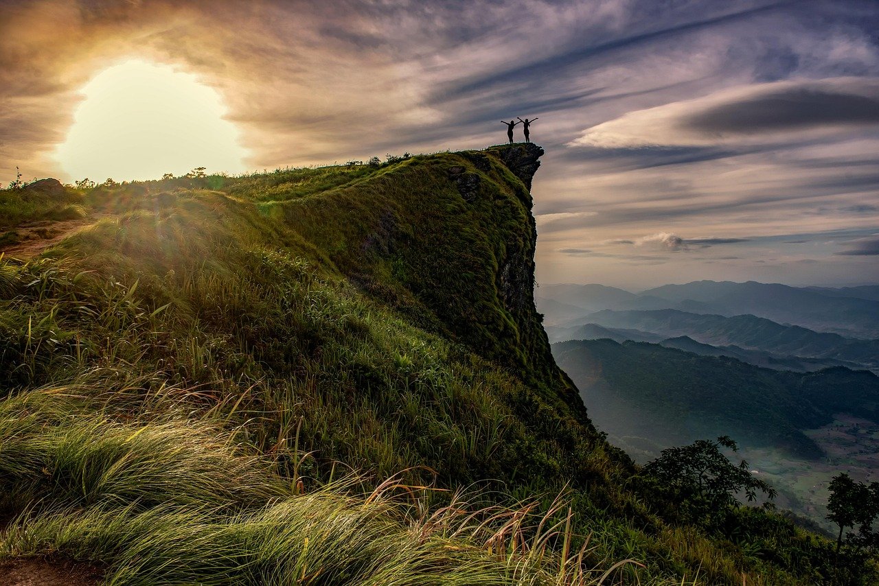 cliff, adventure, above, hiking, chiang rai, dawn, destination, extreme, freedom, high, hill, joy, morning, nature, outdoor,