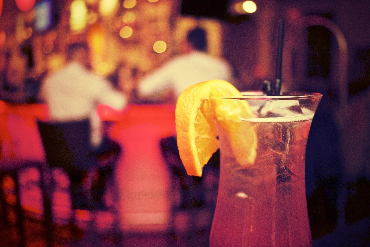 cocktail, drink, alcohol, glass, orange, slice, nightclub, lounge, nightclub, nightclub, nightclub, nightclub, nightclub, lou
