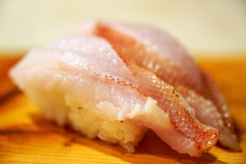 restaurant, japanese meal, japanese food, alfonsinos, red snapper, sushi, cooking, meal, fresh, gastronomy, best quality, fis