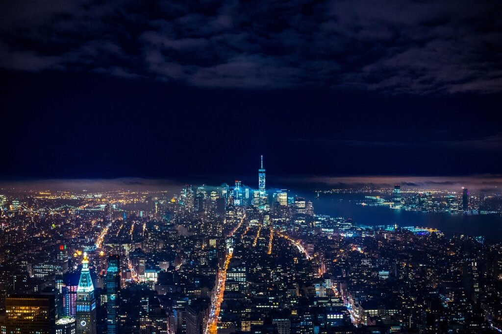 skyline, buildings, wallpaper hd, illuminated, city lights, urban, urban landscape, windows wallpaper, cityscape, america, be