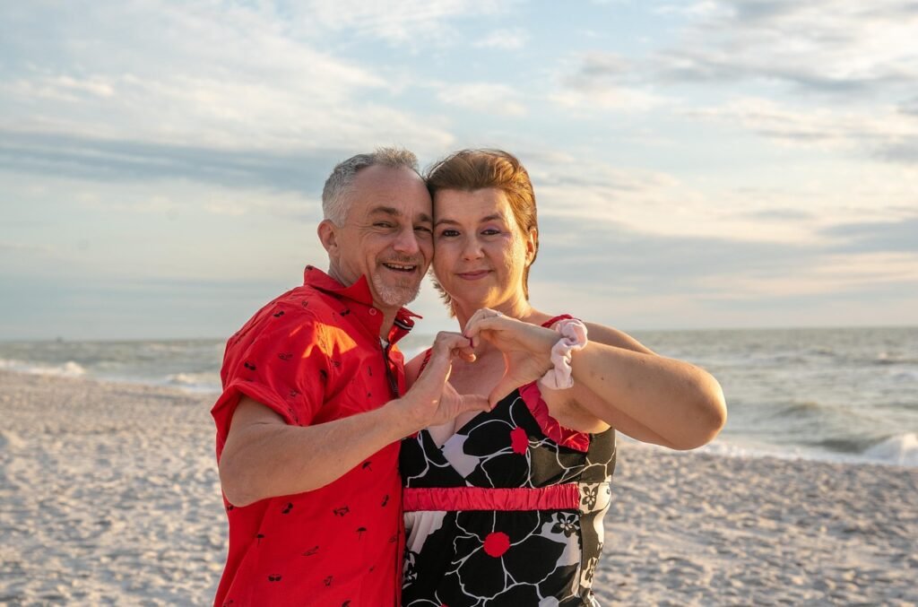 couple, love, beach, romance, date, marriage, man, woman, nature