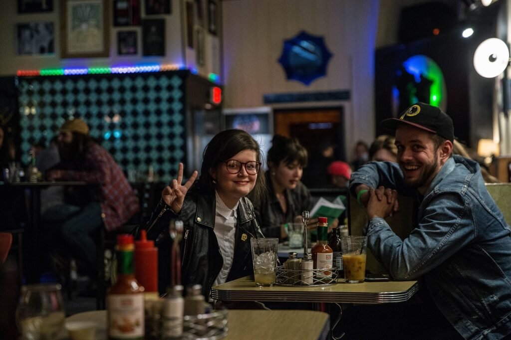 urban, restaurant, pub, cafe, city, café, cityscape, couple, downtown, date, happiness, nightlife, pub, pub, pub, pub, pub