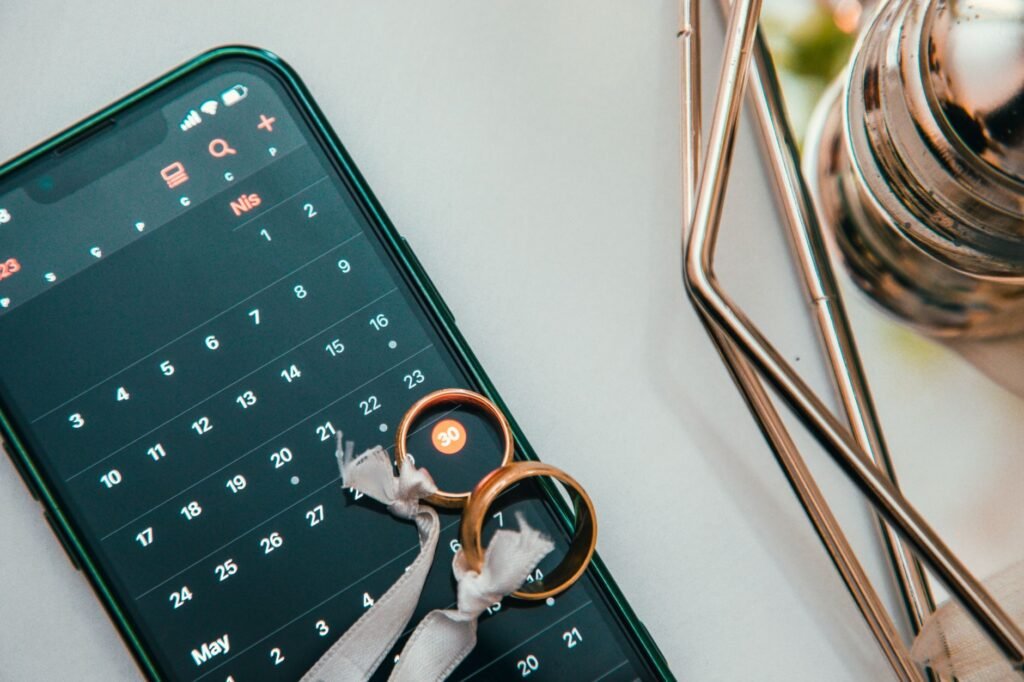 Adult reviewing appointment details on a smartphone