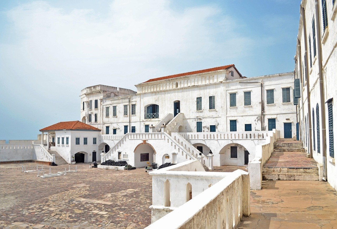 castle, cape coast, ghana, architecture, coastline, beach, tourism, slavery, summer, ghana, ghana, ghana, ghana, ghana