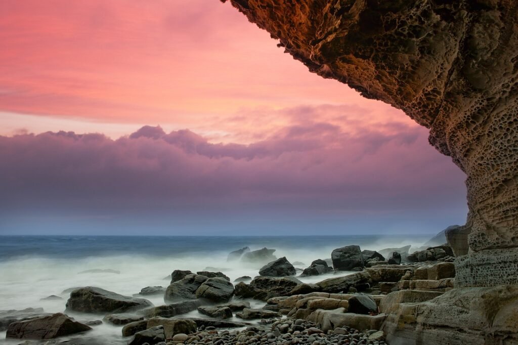 sea, coast, waves, coastline, rocky shore, nature, shore, seashore, rocky coast, rocks, pebbles, rock formations, erosion, oc