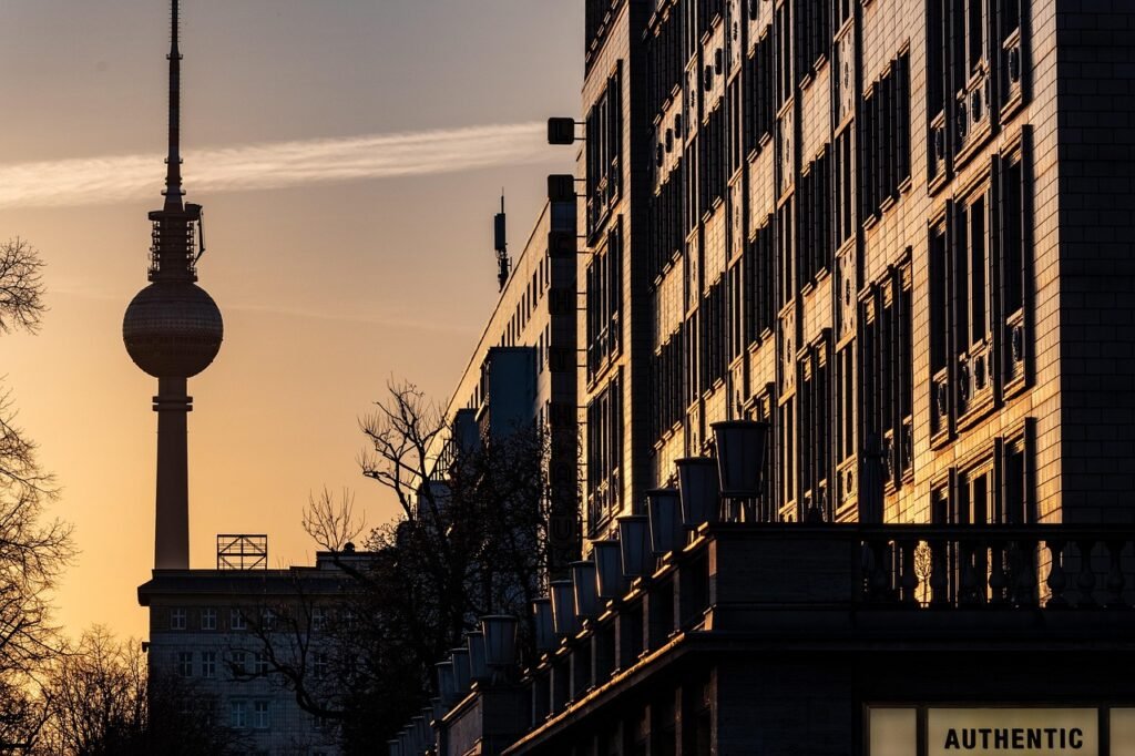 tv tower, building, evening, cityscape, berlin, capital, berlin, berlin, berlin, berlin, berlin