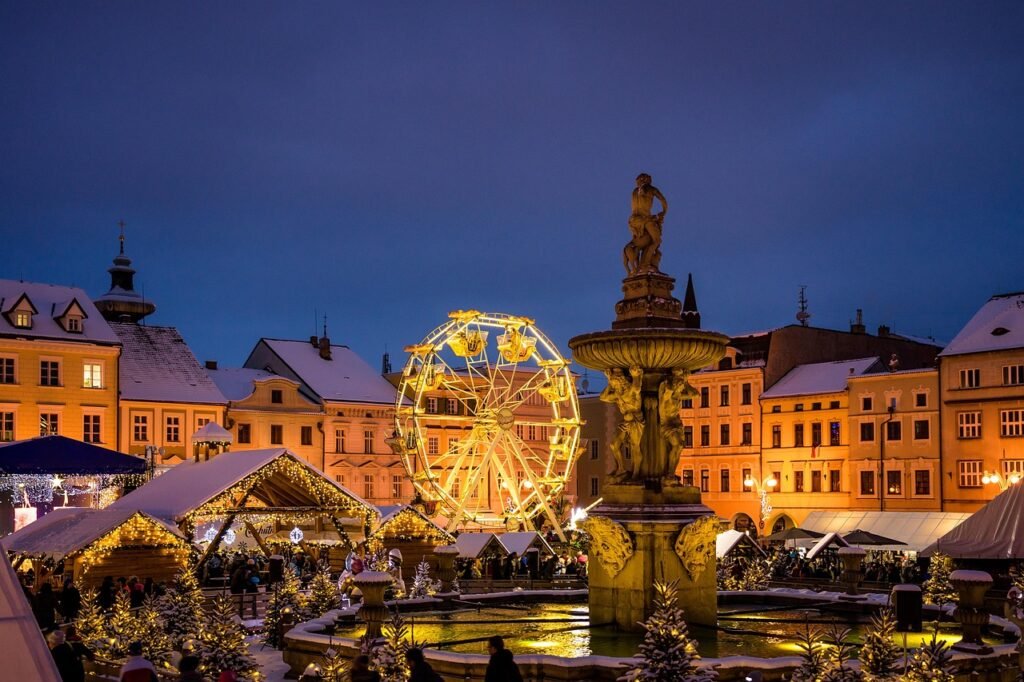 christmas market, budweis, budejovice, christmas, české budějovice, czech republic, bohemia, south bohemia, advent market, ad