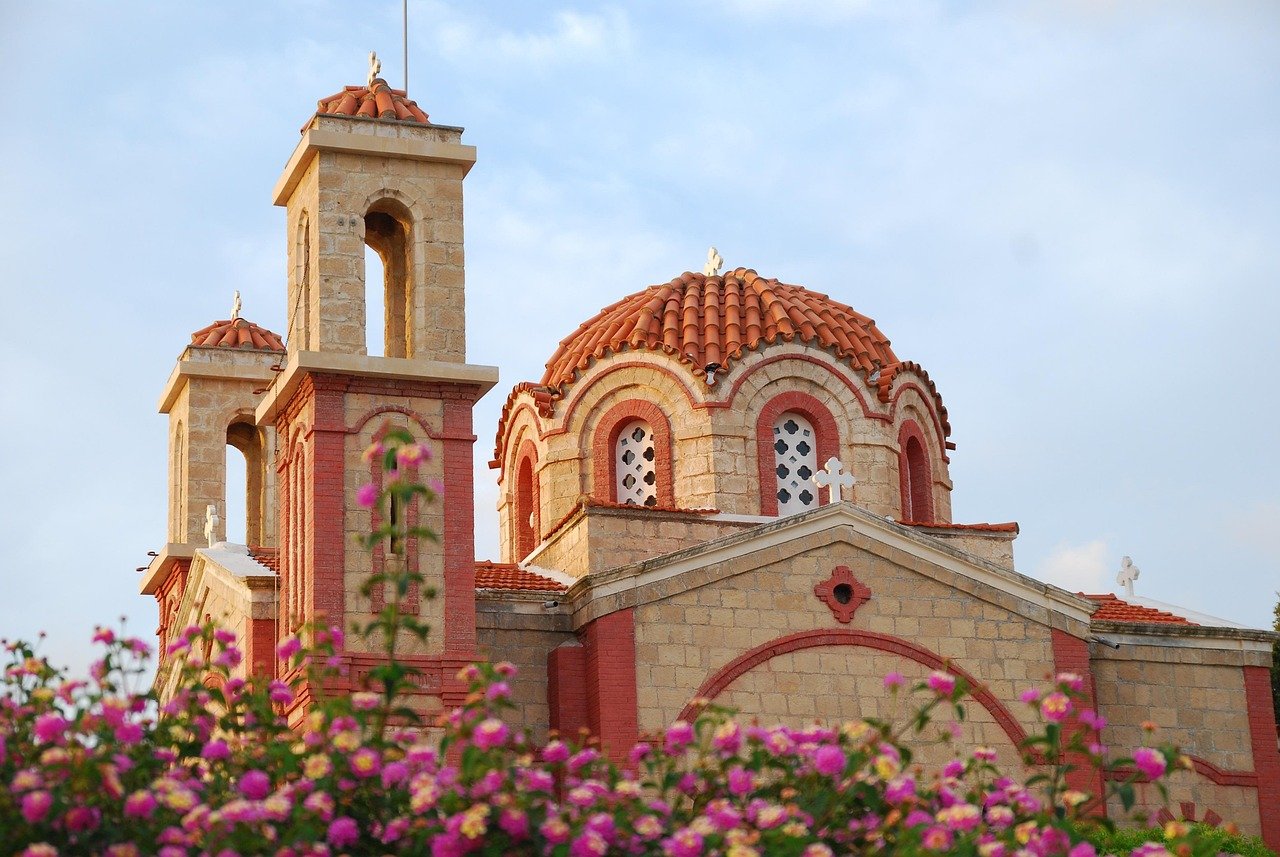 church, dome, cathedral, building, architecture, cyprus, sacral architecture, landmark, cathedral, building, architecture, ar