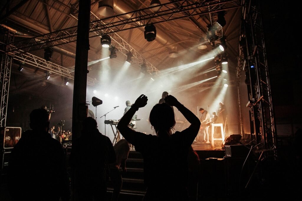 concert, festival, crowd, people, stage performance, live performance, music festival, silhouette, concert, concert, concert,