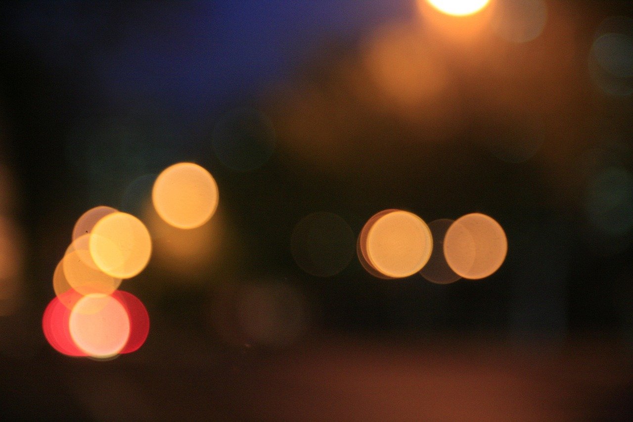 lights, night view, tear, nature, frustration, farewell, pain, life, memory, sunset, hope, daily life, red, light, road, one