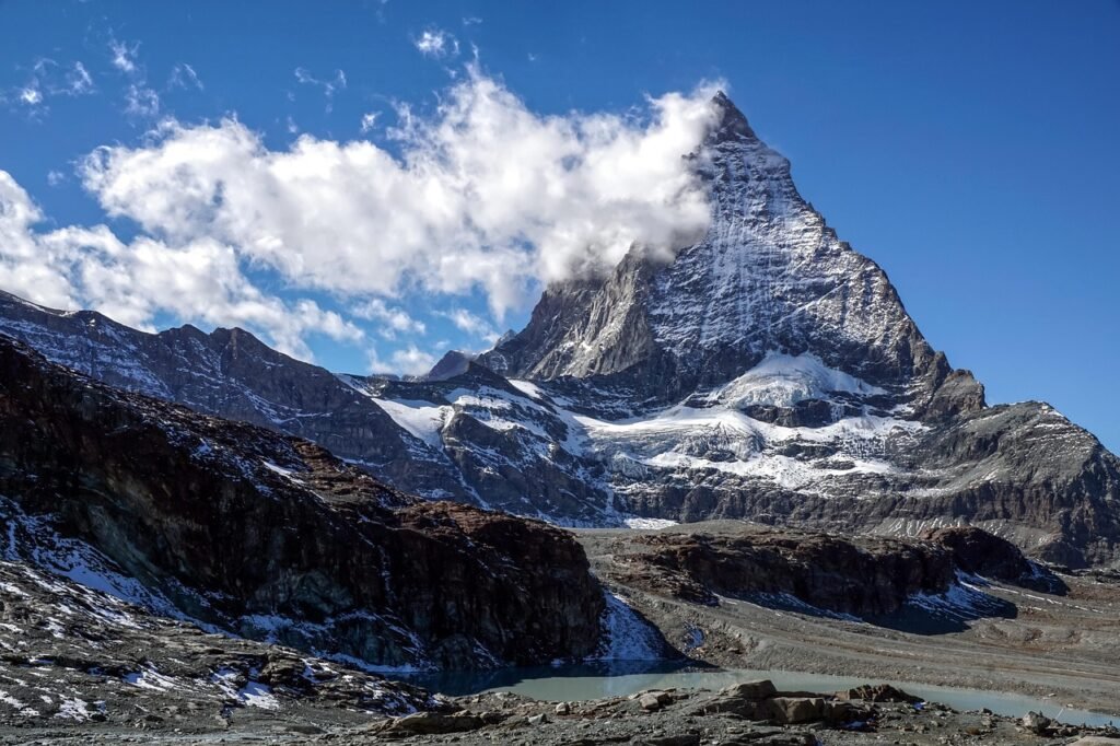 matterhorn, switzerland, valais, zermatt, alps, mountain, landscape, snow, nature, summit, outlook, alpine panorama, mountain