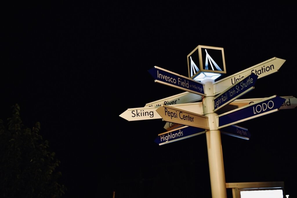 cityscape, road sign, downtown, nightlife, denver, denver, denver, denver, denver, denver