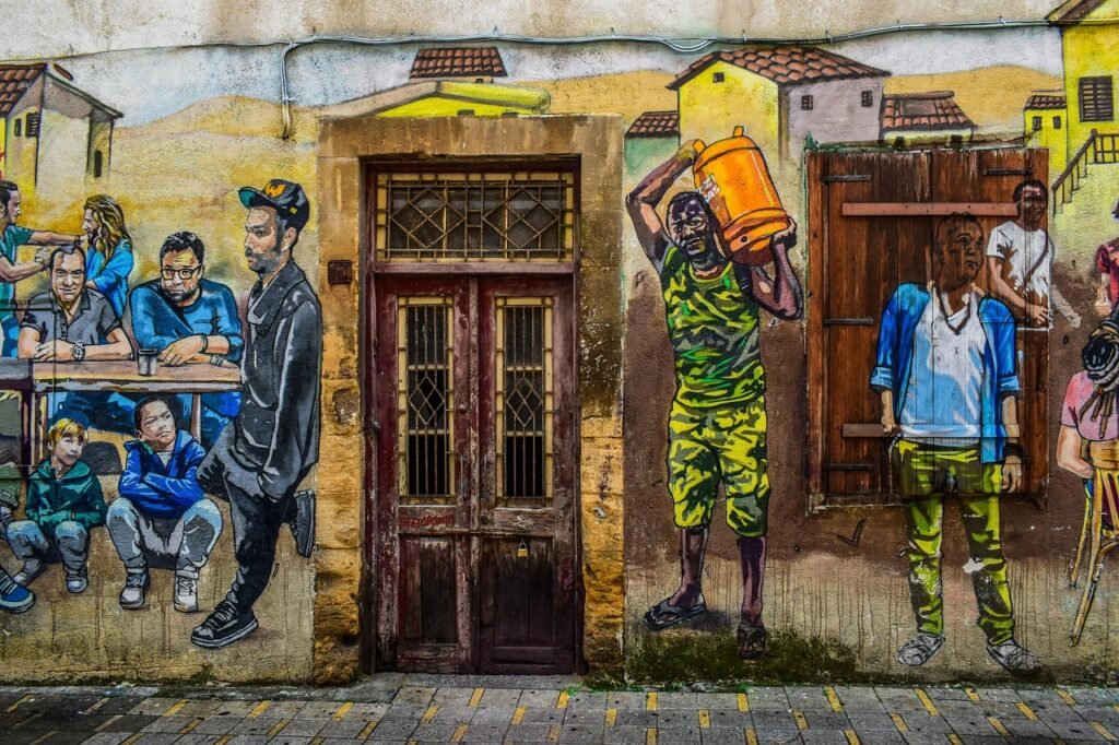 graffiti, street, people, culture, immigration, city, urban, art, lefkosia, nicosia, cyprus, brown city, brown art, brown str