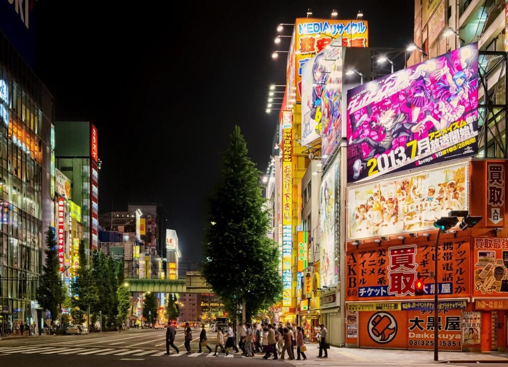tokyo, japan, city, cities, urban, street, architecture, night, evening, lights, reflection, reflections, neon, hdr, outside,