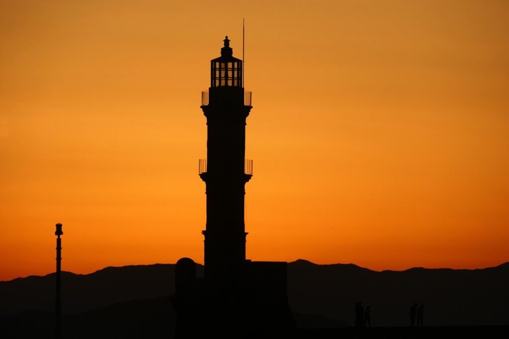 sunset, night sky, twilight, nature, evening, night, sea, the sun, lantern, sky, the coast, east, in the evening, port