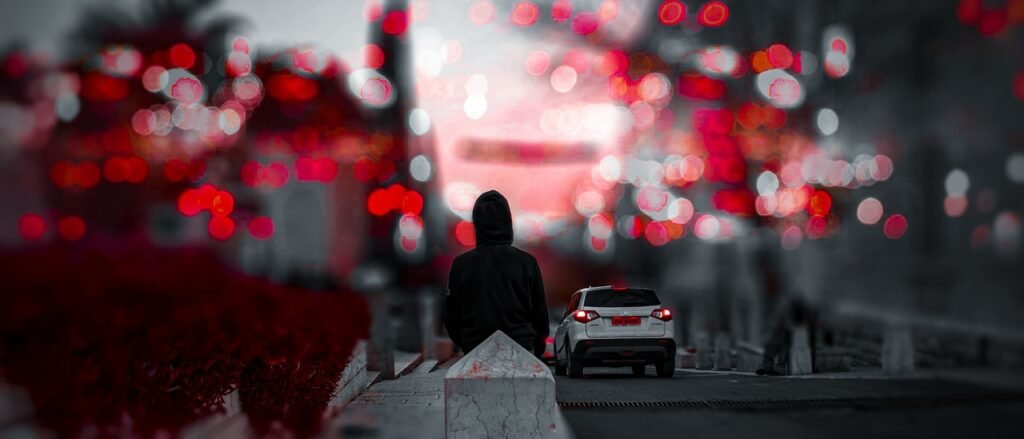 street, photography, young, bokeh, city, 4k