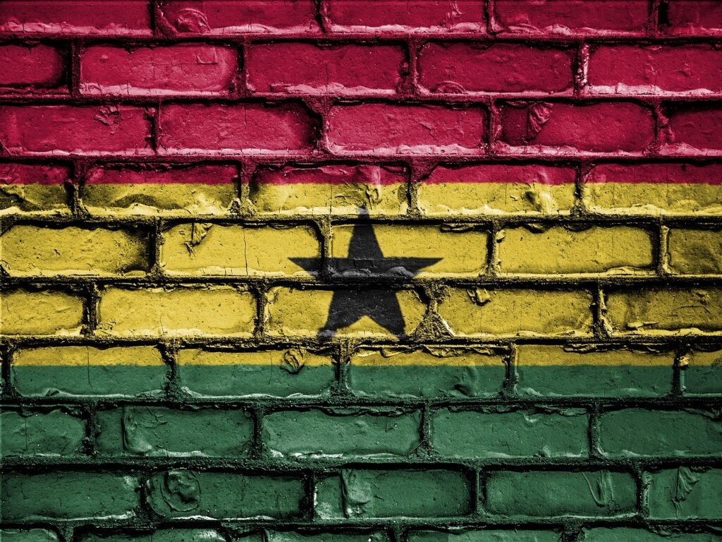 flag, banner, nation, emblem, country, national, patriotic, symbol, patriot, patriotism, wall, brick, bricks, ghana, ghana, g