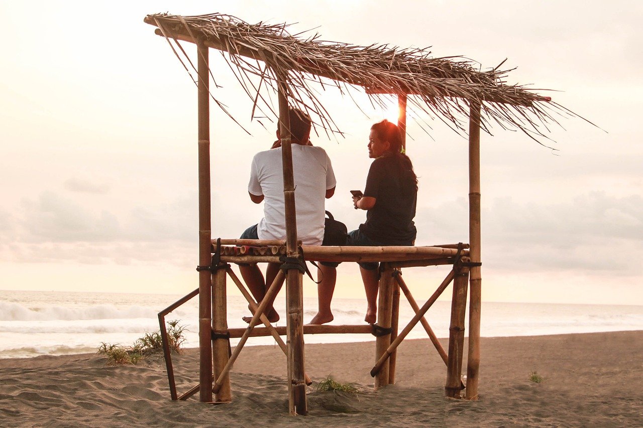 couple, beach, vacation, sky, dinner, love, lovers, romance, romantic, relationship, wedding, sunset, people, valentine, woma