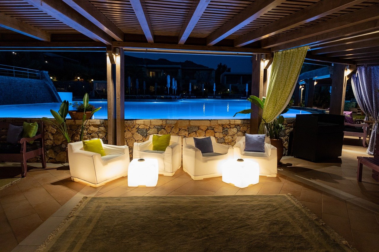pool bar, bar, swimming pool, lounge, water, nature, colorful, hotel, relax, tourism, holiday, resort, led, lighting, rgb, di