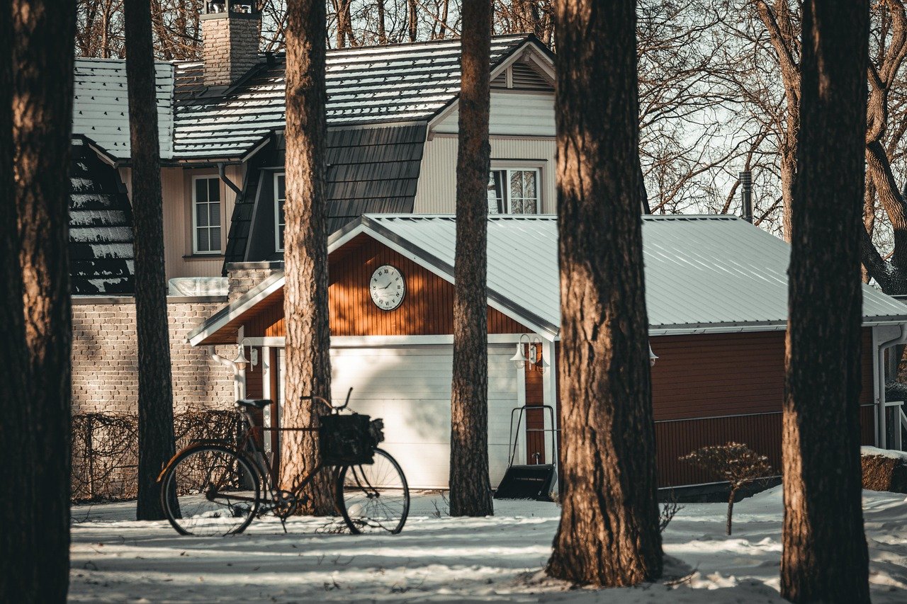 winter, tallinn, houses, snow, nature, estonia, nõmme, street, trees
