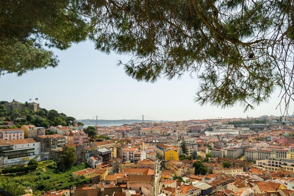 viewpoint, lisbon, miradouro da graça, neighborhood of grace, vista, landscape, portugal, tourism, panorama, lisbon, lisbon,