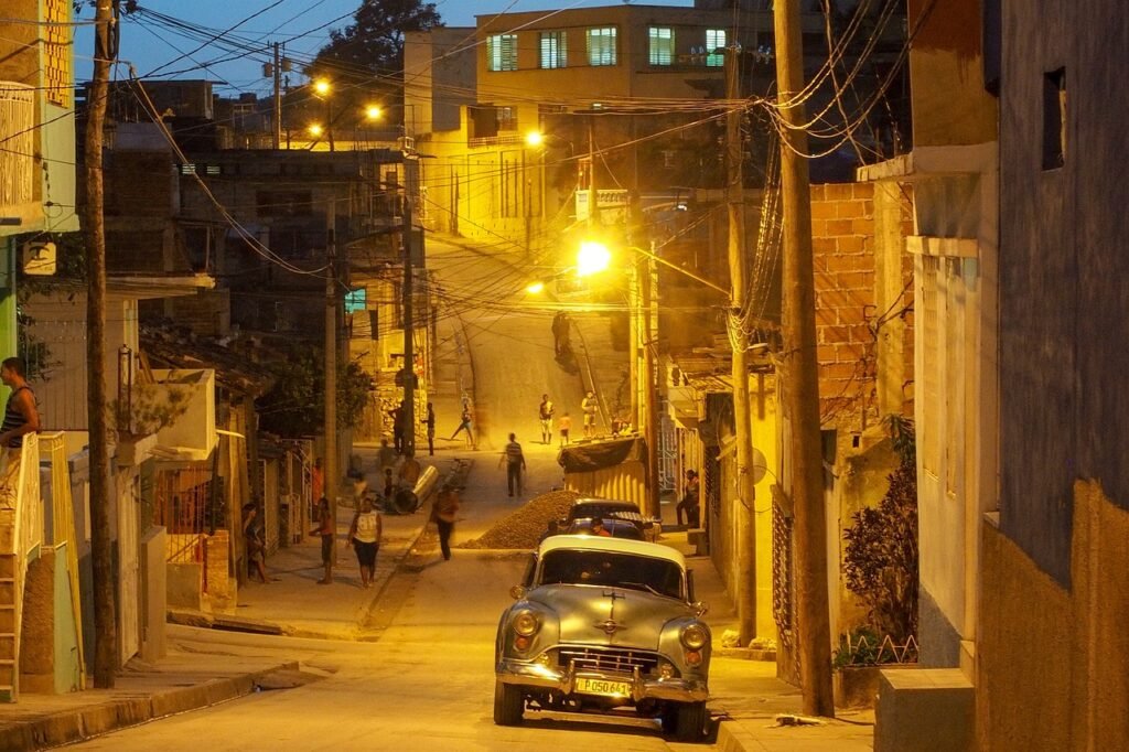 cuba, santiago di cuba, antique car, nightlife, cuba, cuba, cuba, cuba, cuba